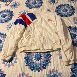 VIintage Adidas USA Windbreaker Jacket - Red White and Blue